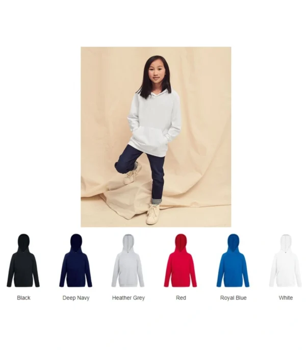 Fruit of the Loom SS56B Kid's Lightweight Hooded Sweat